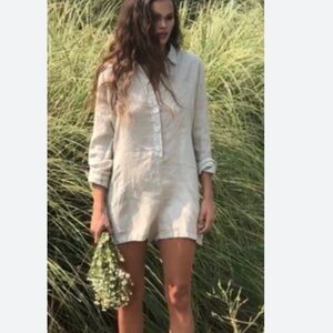 SAM & LAVY Helen Linen Romper